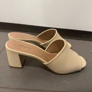 Aerosoles Entree Slide Sandal In Off-White Size 9